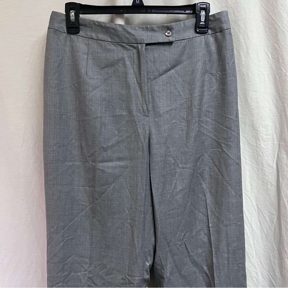 Womens Carlisle Size 14 Gray 100% Wool Pants Straight with Pockets